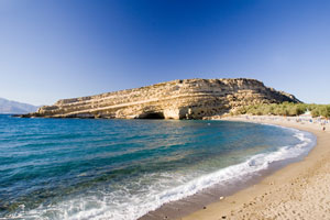 rocky seacoast - island of crete, greece