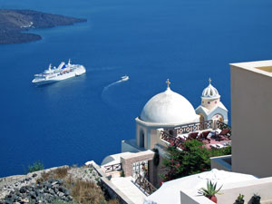 Greek islands cruise ship